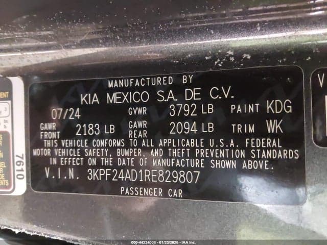 2024 KIA FORTE LXS 9
