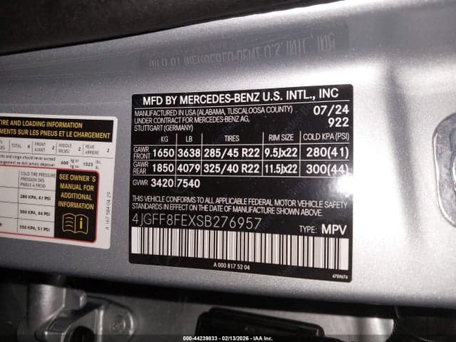 2025 MERCEDES-BENZ GLS 580 4MATIC 9