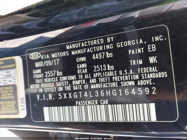 2017 KIA OPTIMA LX 9