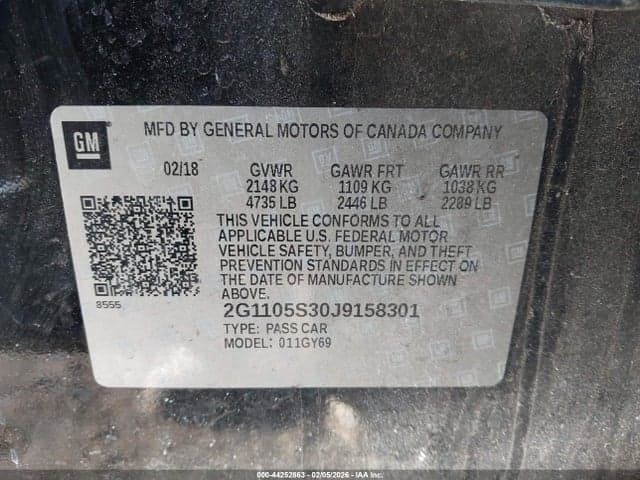 2018 CHEVROLET IMPALA 1LT 9