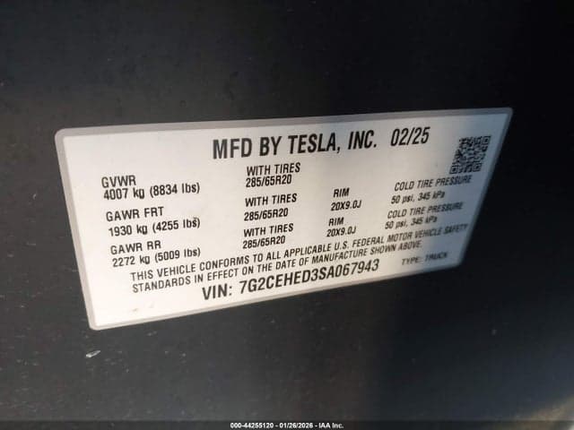 2025 TESLA CYBERTRUCK 9