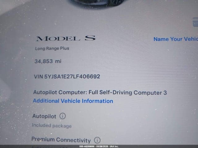 2020 TESLA MODEL S LONG RANGE DUAL MOTOR ALL-WHEEL DRIVE/LONG RANGE PLUS DUAL MOTOR ALL-WHEEL DRIVE 7