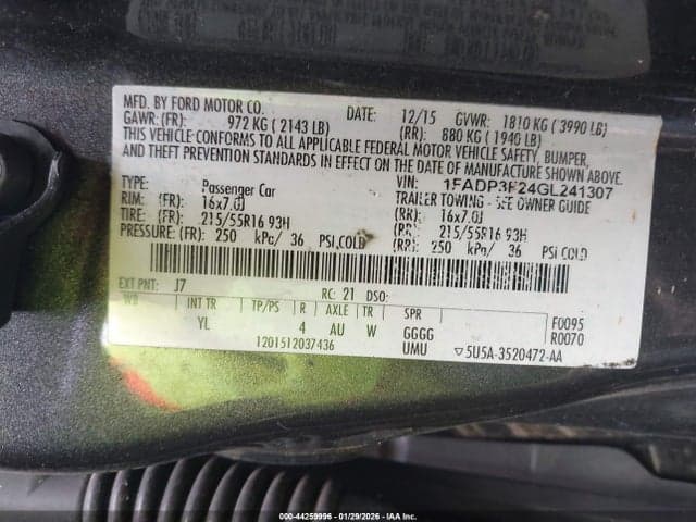 2016 FORD FOCUS SE 9