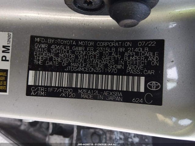 2022 TOYOTA COROLLA SE 9