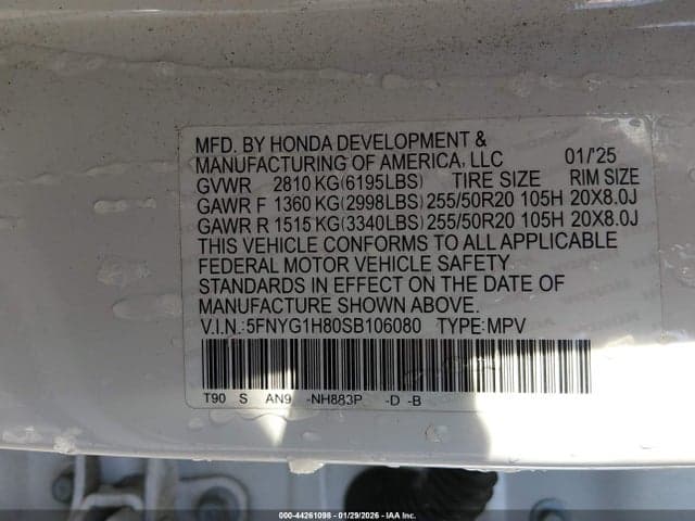 2025 HONDA PILOT ELITE 9