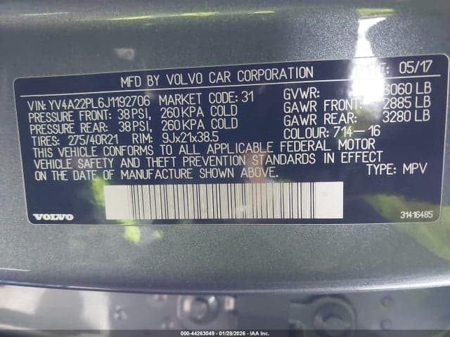 2018 VOLVO XC90 T6 INSCRIPTION 9