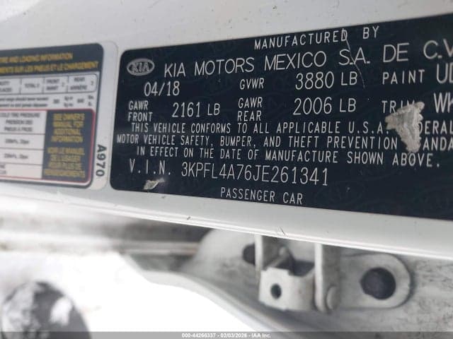 2018 KIA FORTE S 9