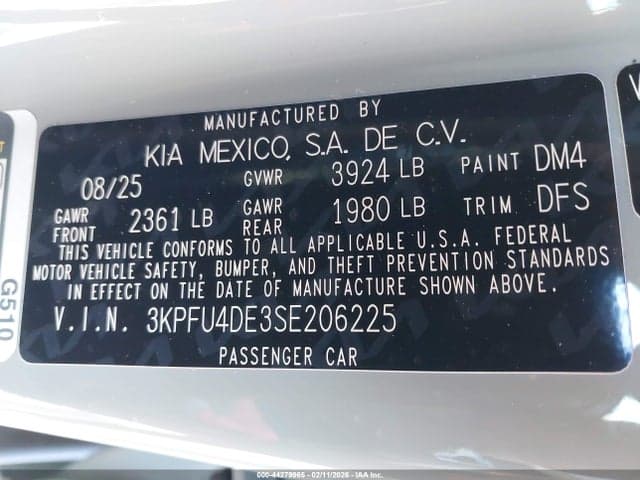 2025 KIA K4 EX 9