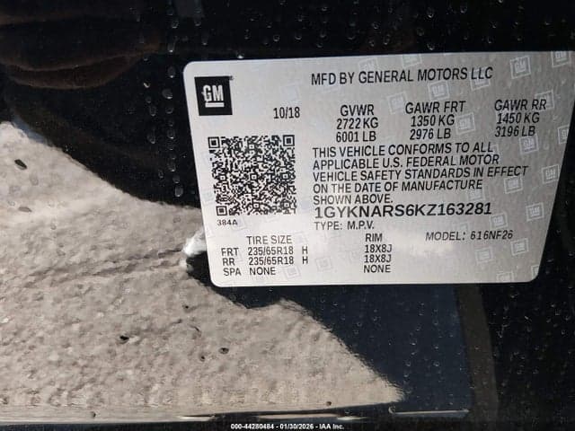 2019 CADILLAC XT5 STANDARD 9