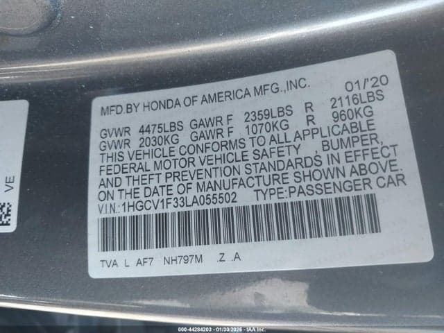 2020 HONDA ACCORD SPORT 9