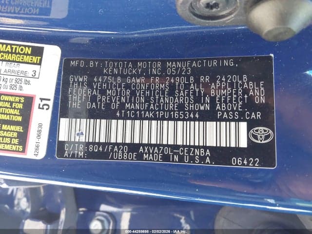2023 TOYOTA CAMRY LE 9