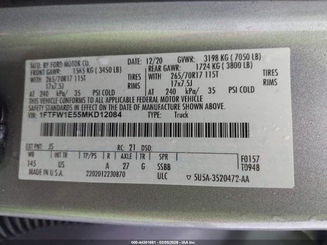 2021 FORD F-150 XLT 9