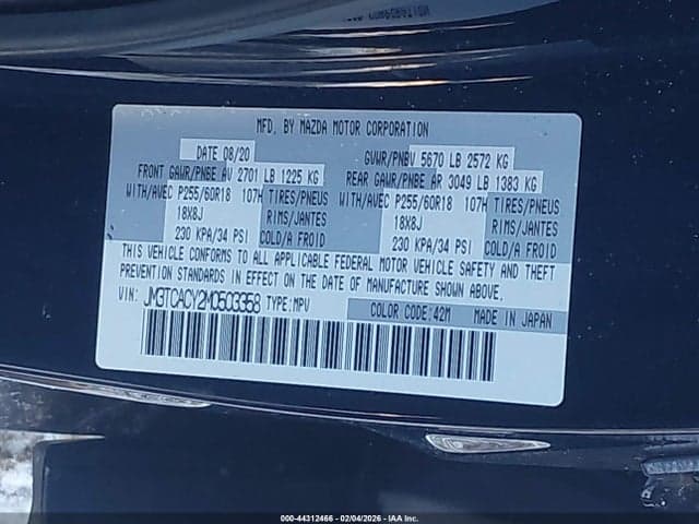 2021 MAZDA CX-9 TOURING 9
