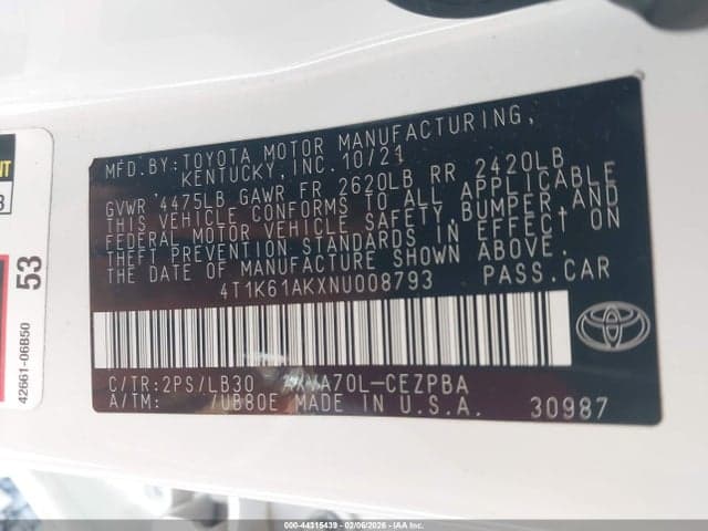 2022 TOYOTA CAMRY XSE 9