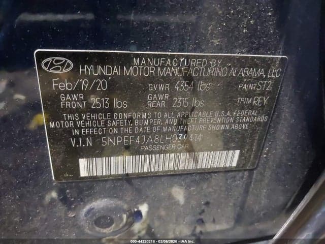 2020 HYUNDAI SONATA SEL 9