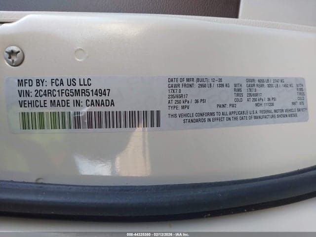 2021 CHRYSLER PACIFICA TOURING 9