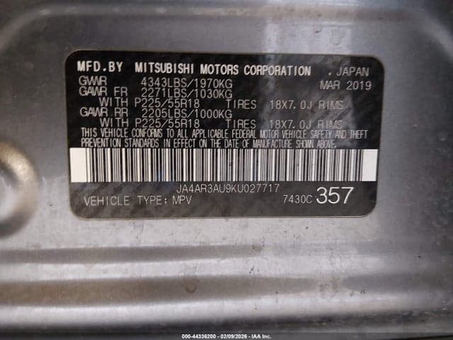 2019 MITSUBISHI OUTLANDER SPORT 2.0 SE 9