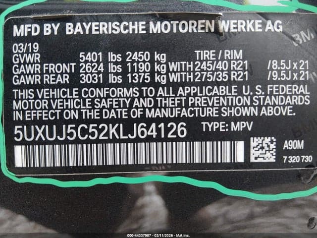 2019 BMW X4 M40I 9