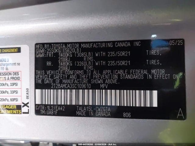 2025 LEXUS RX 350 PREMIUM 9