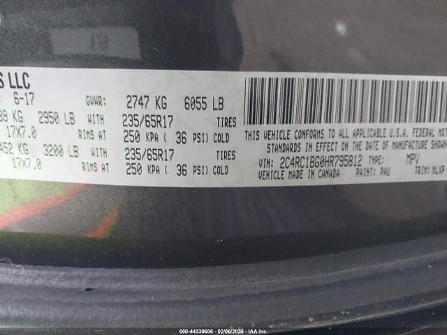 2017 CHRYSLER PACIFICA TOURING-L 9