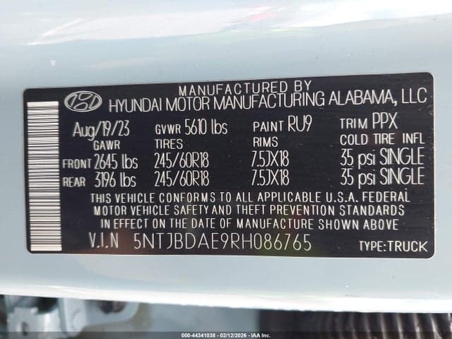 2024 HYUNDAI SANTA CRUZ SEL 9
