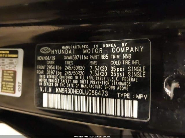 2020 HYUNDAI PALISADE SEL 9