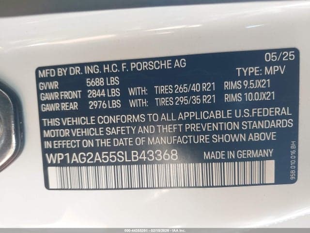 2025 PORSCHE MACAN S 9
