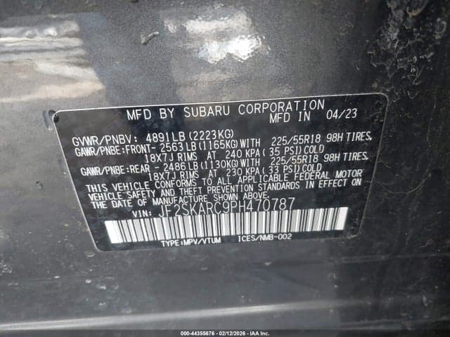 2023 SUBARU FORESTER TOURING 9