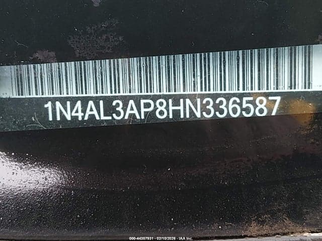 2017 NISSAN ALTIMA 2.5 S 9