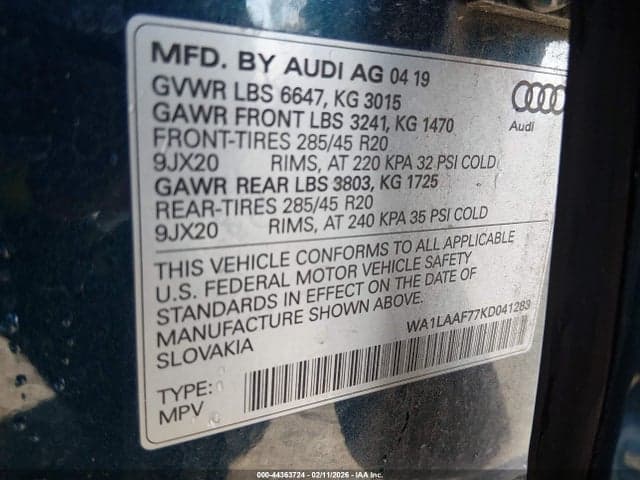 2019 AUDI Q7 55 PREMIUM 9