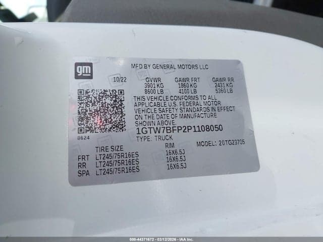 2023 GMC SAVANA CARGO RWD 2500 EXTENDED WHEELBASE WORK VAN 9