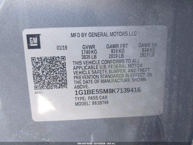 2019 CHEVROLET CRUZE LT 9