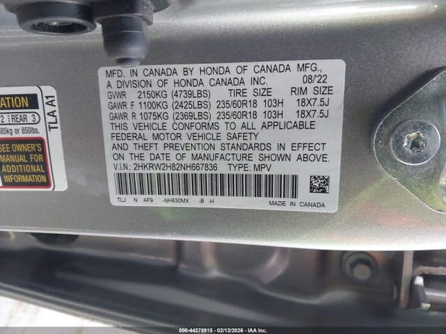 2022 HONDA CR-V AWD EX-L 9