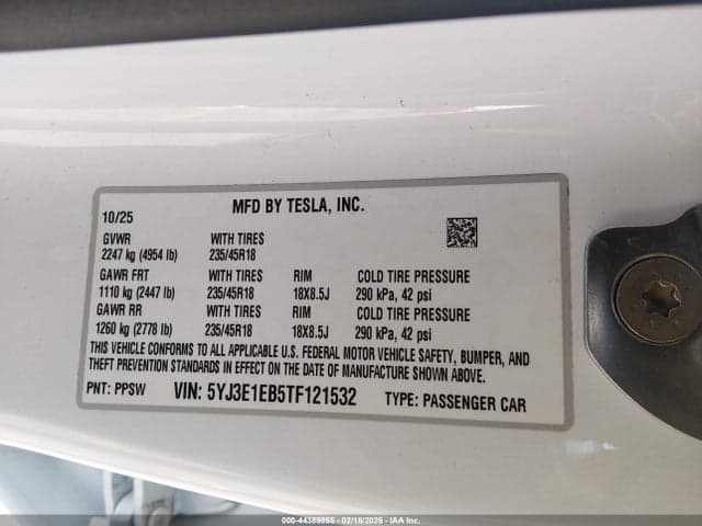 2026 TESLA MODEL 3 PREMIUM ALL-WHEEL DRIVE 9