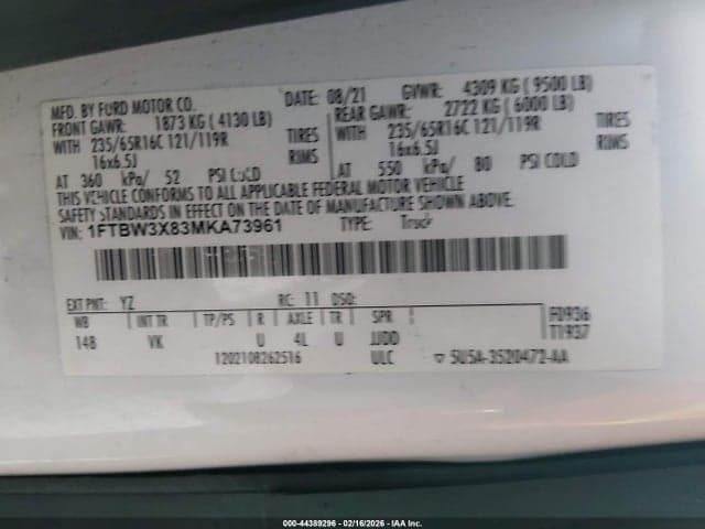 2021 FORD TRANSIT-350 CARGO VAN 9