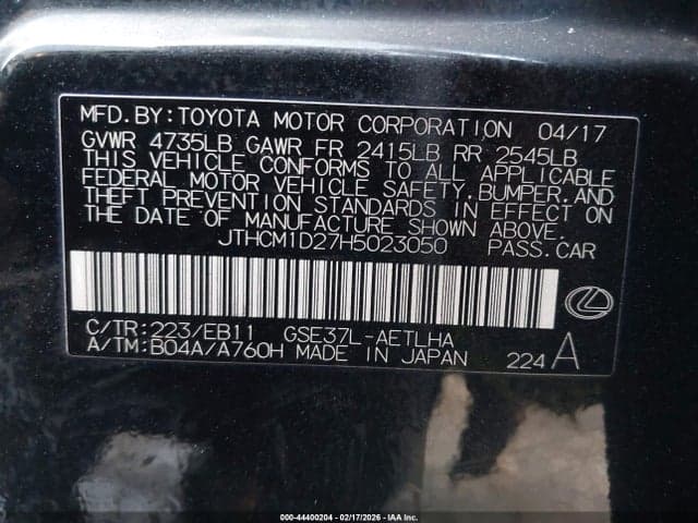 2017 LEXUS IS 300 9