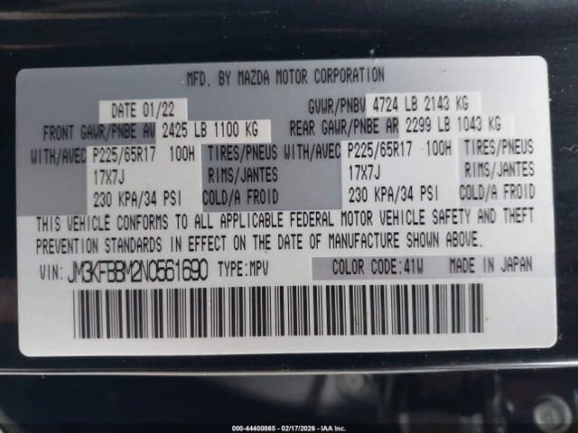 2022 MAZDA CX-5 2.5 S SELECT 9