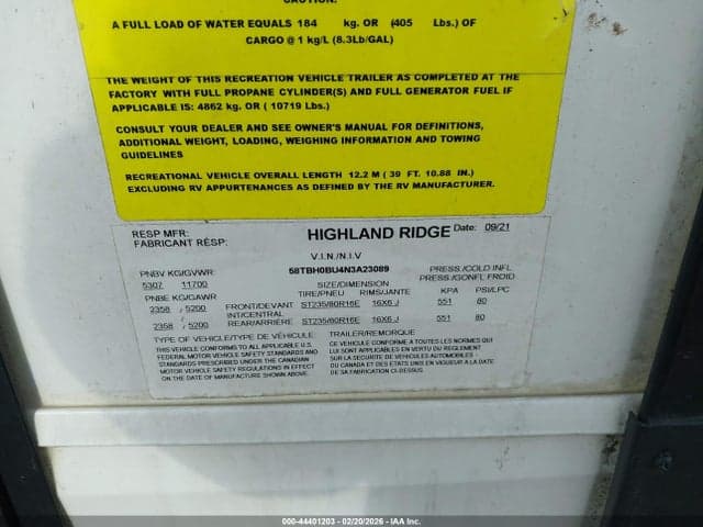 2022 HIGHLAND RIDGE OPEN RANGE SERIES M- 9