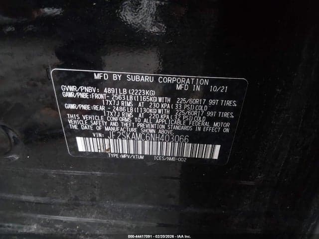 2022 SUBARU FORESTER WILDERNESS 9