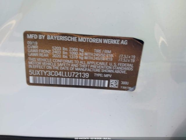 2020 BMW X3 SDRIVE30I 9