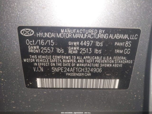 2016 HYUNDAI SONATA SE 9