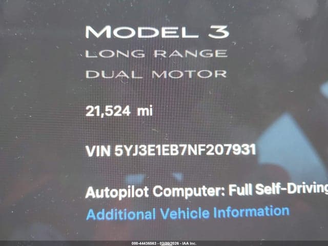 2022 TESLA MODEL 3 LONG RANGE DUAL MOTOR ALL-WHEEL DRIVE 14