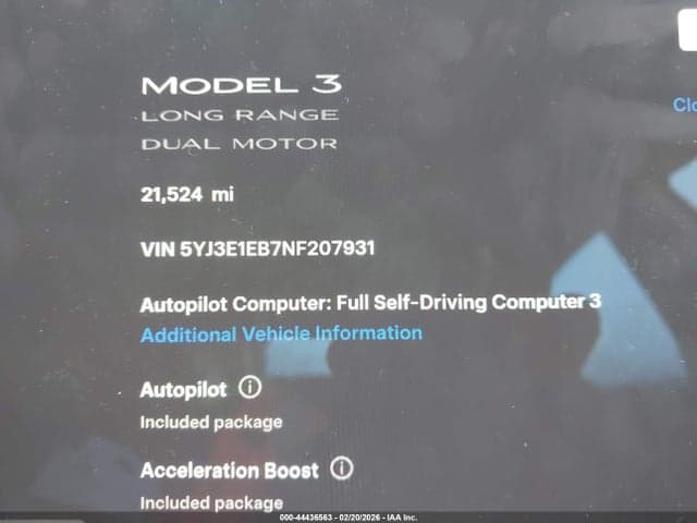 2022 TESLA MODEL 3 LONG RANGE DUAL MOTOR ALL-WHEEL DRIVE 7