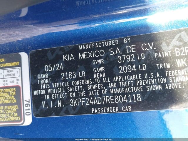 2024 KIA FORTE LXS 9