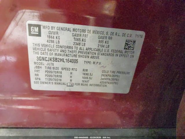 2017 CHEVROLET TRAX LS 9
