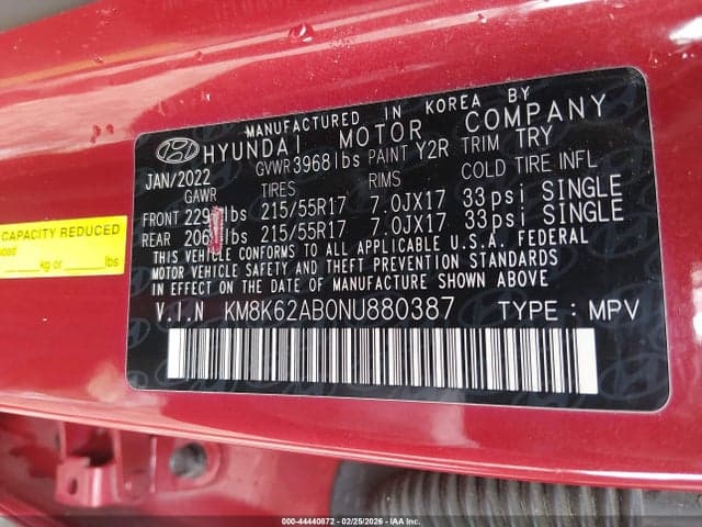 2022 HYUNDAI KONA SEL 9
