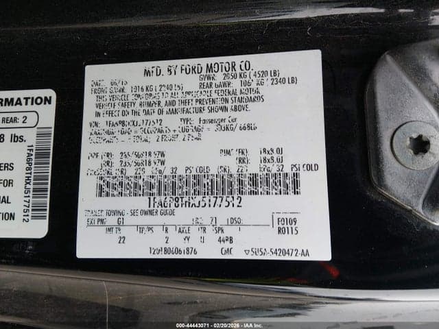 2018 FORD MUSTANG ECOBOOST 9