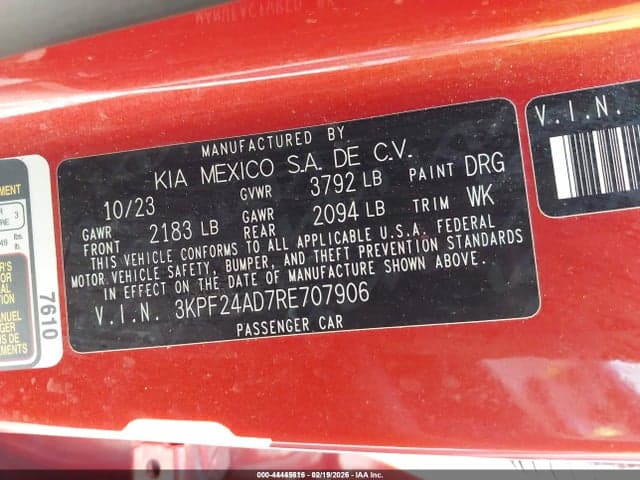 2024 KIA FORTE LXS 9
