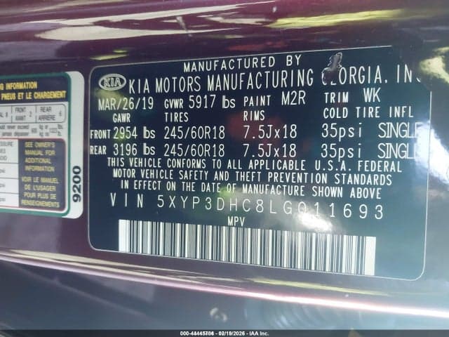 2020 KIA TELLURIDE EX 9