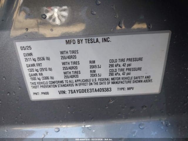 2026 TESLA MODEL Y 9